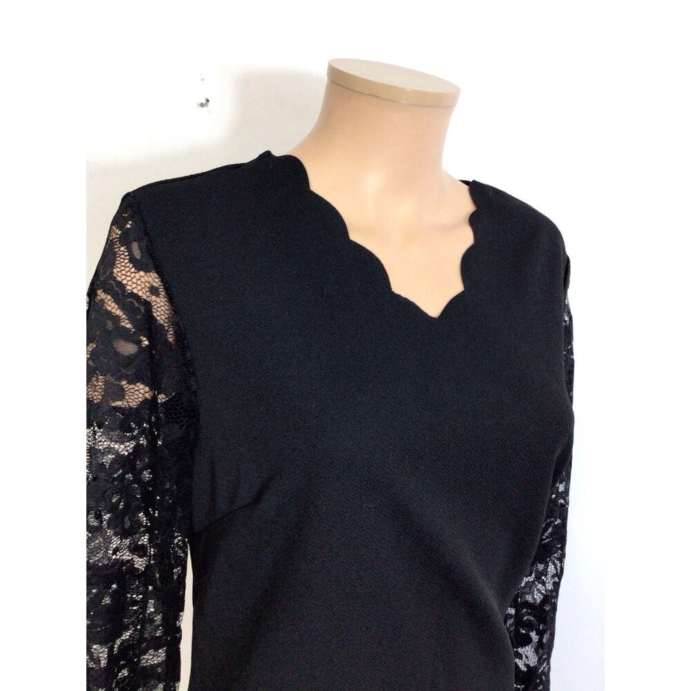 Emery Rose Black Lace Dress Womens XL NEW - Picture 2 of 11